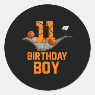 Awesome Since 2012 Birthday Bysketbyll Jersey 11 Y Classic Round Sticker