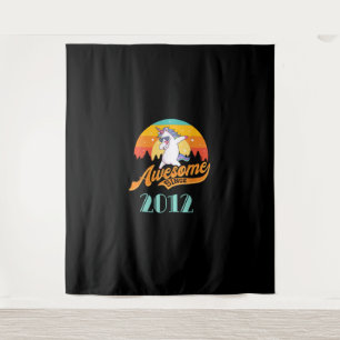 Awesome since 2012 - Year of Birth & Birthday Gift Tapestry