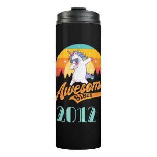 Awesome since 2012 - Year of Birth & Birthday Gift Thermal Tumbler