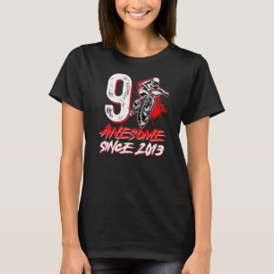 Awesome Since 2013 9th Birthday BMX Bike Rider 9 Y T-Shirt