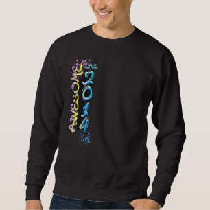 Awesome since 2014 graffiti motif sweatshirt