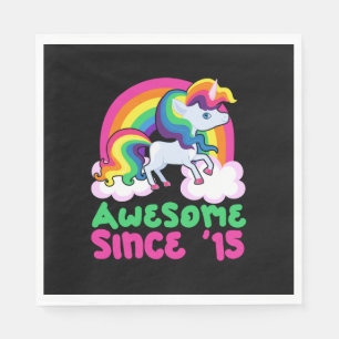Awesome Since 2015 Unicorn Napkin