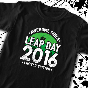 Awesome Since 2016 - Leap Day Leap Year Birthday T-Shirt