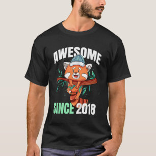 Awesome Since 2018 5Th Red Panda T-Shirt