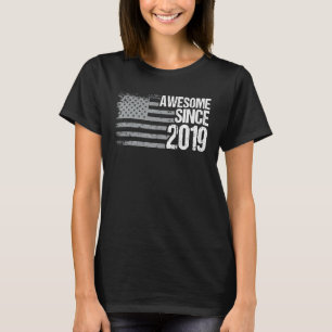Awesome Since 2019 3rd Birthday Retro 1 T-Shirt
