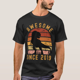 Awesome Since 2019 Dinosaur T-Shirt