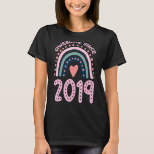 Awesome Since 2019 Rainbow Pastel Birthday 2010s K T-Shirt