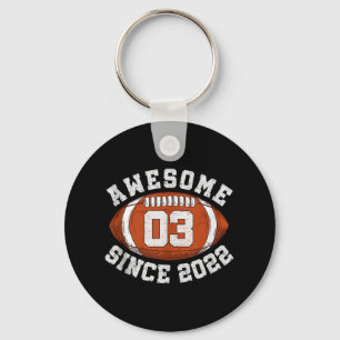 Awesome Since 2022 Football Birthday Gift For 3 Ye Key Ring