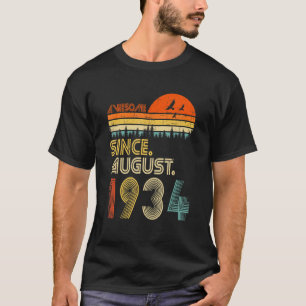 Awesome Since August 1934 Vintage 88th Birthday T-Shirt