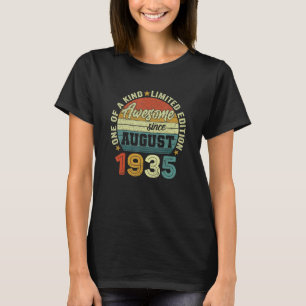 Awesome Since August 1935 87th Birthday T-Shirt
