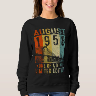 Awesome Since August 1958 One Of A Kind Sweatshirt