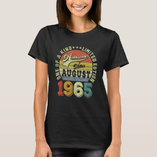 Awesome Since August 1965 57 Years Old 57th Birthd T-Shirt