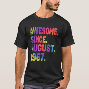 Awesome Since August 1967 56 Years Old 56th Birthd T-Shirt