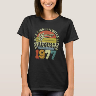Awesome Since August 1977 45 Years Old 45th Birthd T-Shirt