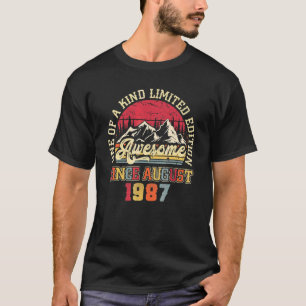 Awesome Since August 1987 35th Birthday 35 Years O T-Shirt