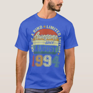Awesome Since August 1994 28th Birthday 28 Years O T-Shirt