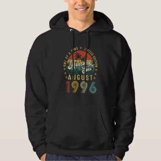 Awesome Since August 1996 Vintage 26th Birthday Me Hoodie
