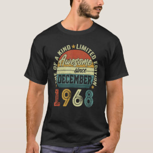 Awesome Since December 1968 54 Years Old 54th Birt T-Shirt