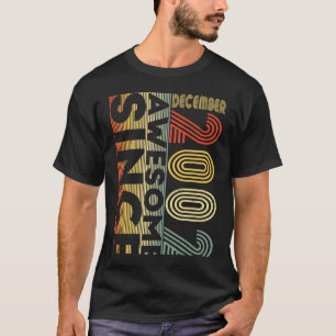 Awesome Since December 2002 21st Birthday s Man Wo T-Shirt