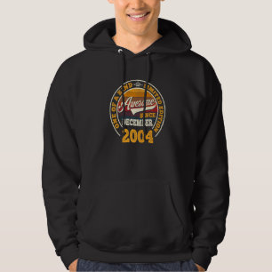 Awesome Since December 2004 18th Birthday 18 Year Hoodie