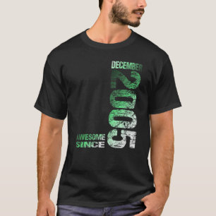 Awesome since December 2005 18th Birthday Born 200 T-Shirt