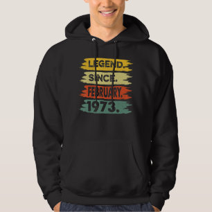 Awesome Since February 1973 50th Birthday Gift 50 Hoodie