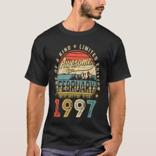Awesome Since February 1997 26 Years Old 26th Birt T-Shirt