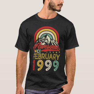 Awesome Since February 1999 24th Birthday 24 Years T-Shirt