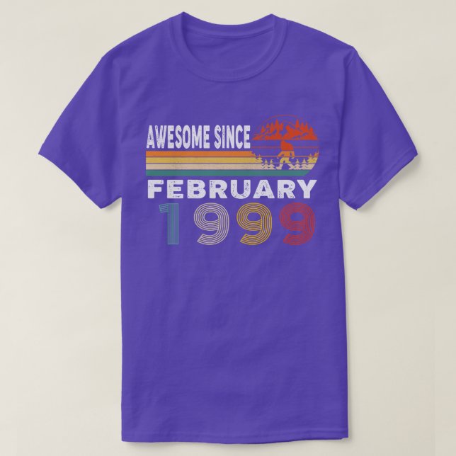 Awesome Since February 1999 T-Shirt (Design Front)