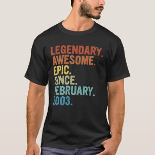 Awesome Since February 2003 20Th Birthday Classic T-Shirt