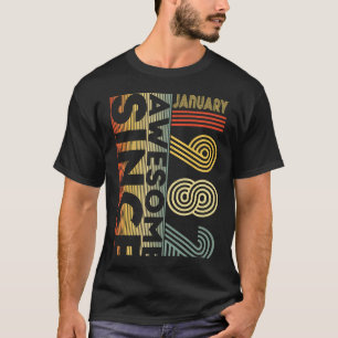 Awesome Since January 1982 41st Birthday s Man Men T-Shirt