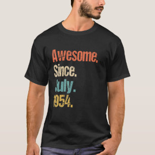 Awesome Since July 1954 68th Birthday Vintage T-Shirt