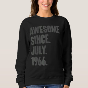 Awesome Since July 1966  56 Year Old  56th Birthda Sweatshirt