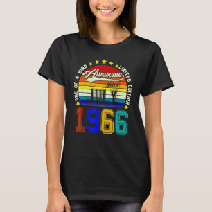 Awesome Since July 1966 Vintage 56th Birthday T-Shirt