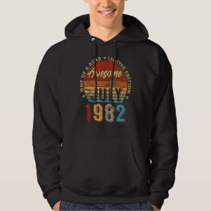 Awesome Since July 1982 Vintage 40th Birthday 2 Hoodie