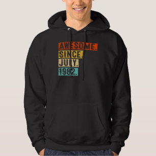 Awesome Since July 1982 Vintage 40th Birthday Hoodie