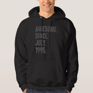 Awesome Since July 1995  27 Year Old  27th Birthda Hoodie