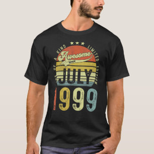 Awesome Since July 1999 Vintage 23rd Birthday For T-Shirt