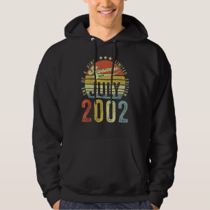 Awesome Since July 2002 Vintage 20th Birthday For Hoodie