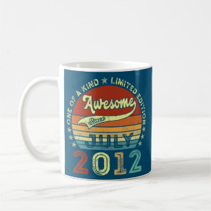 Awesome Since July 2012 10th Birthday 10 Year Old Coffee Mug
