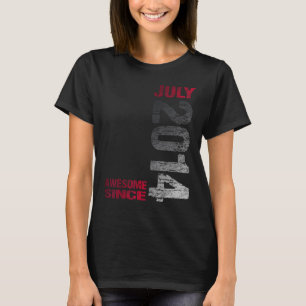 Awesome since July 2014 9th Birthday Born 2014 T-Shirt