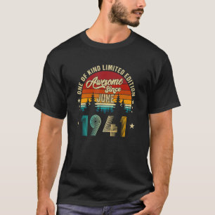 Awesome Since June 1941 81 Years Old 27th Birthday T-Shirt