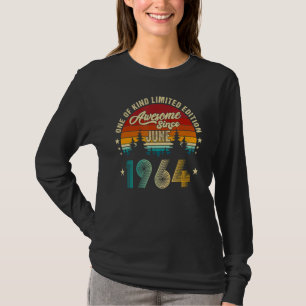 Awesome Since June 1964 58 Years Old 27th Birthday T-Shirt