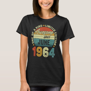 Awesome Since June 1964 58 Years Old 58th Birthday T-Shirt