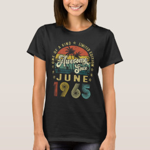Awesome Since June 1965 Vintage 57th Birthday For  T-Shirt