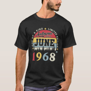 Awesome Since June 1968 Vintage Retro Birthday T-Shirt