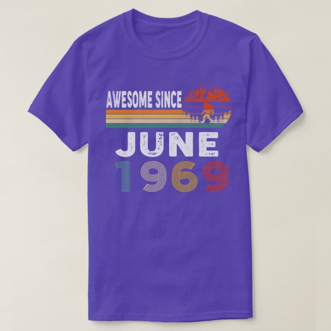 Awesome Since June 1969 T-Shirt (Design Front)