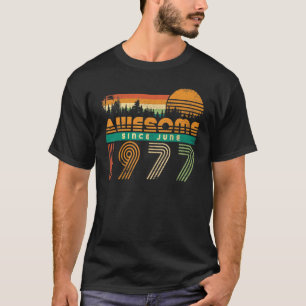 Awesome Since June 1977 Birthday   For Men Women V T-Shirt