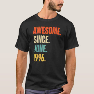 Awesome Since June 1996  26 Year Old  26th Birthda T-Shirt