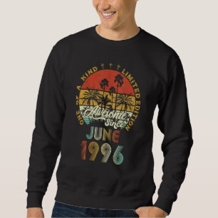 Awesome Since June 1996 26 Years Old 26th Birthday Sweatshirt